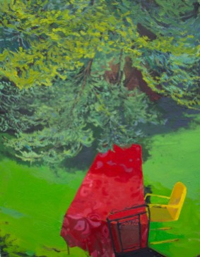 Dorothy Frey, A Seat At The Table, Oil on canvas, 20" x 16", 2019